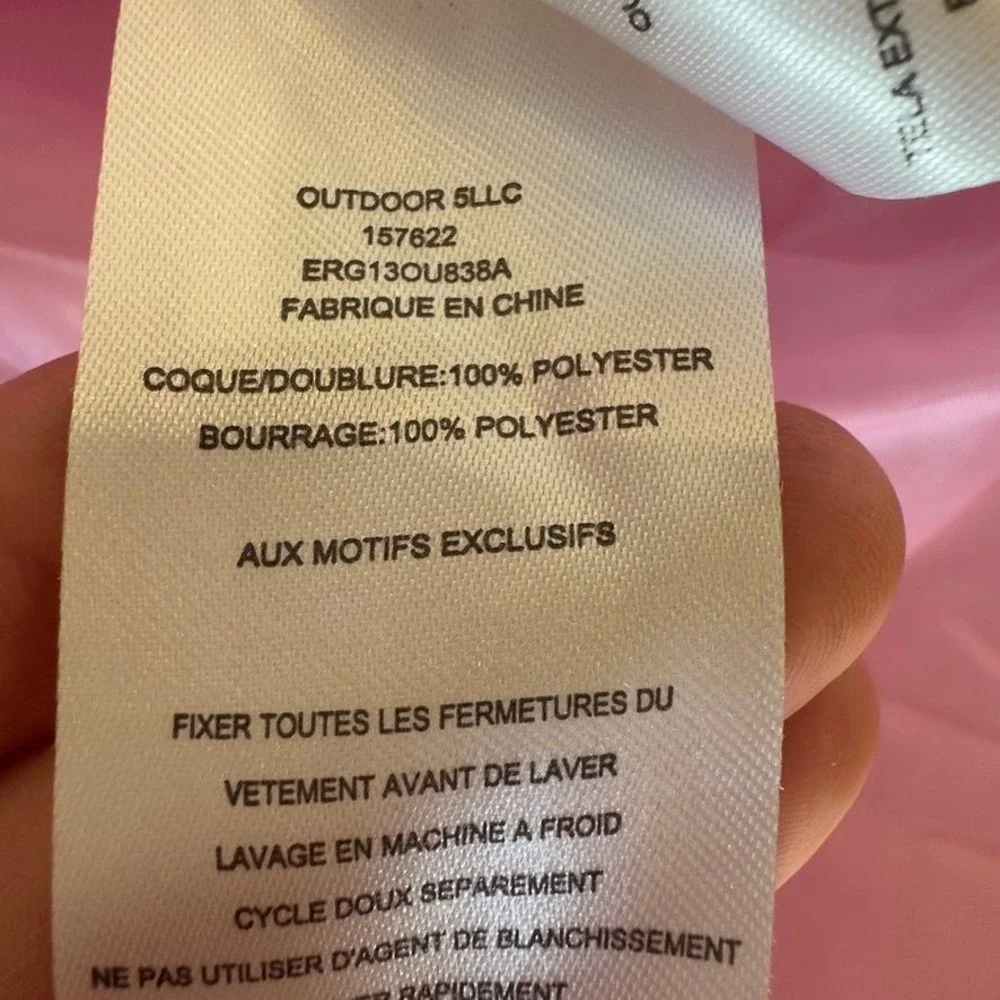 Eddie Bauer Girls 3-in-1 Winter Jacket Pink Pastel Hooded Puffer Coat M 10/12